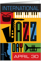 International Jazz Day card