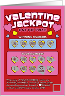 Valentine’s Day Lottery Scratch card