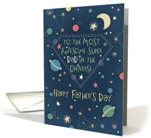 Father's Day Most Awesome Super Dad in the Universe card (1625738)