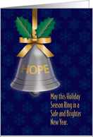 Hope Silver Bell, Christmas Holiday Season card