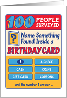 Funny Birthday Game Show card