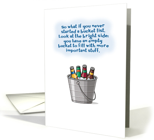 Funny Bucket List Birthday Beer card (1651114)