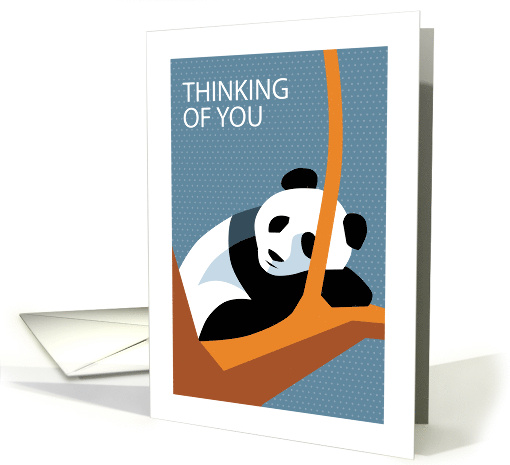 Thinking of You Giant Panda in Tree card (1661868)