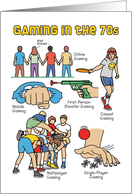 Gaming in the 70s Birthday Using Todays Gaming Terms card