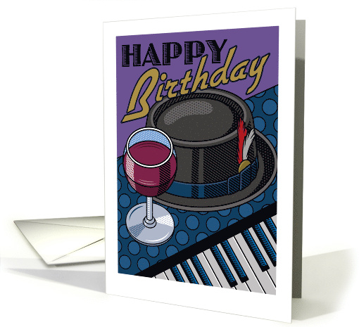 Birthday Jazz Music Theme card (1667732)
