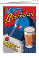 Birthday Rock and Roll Music Theme card