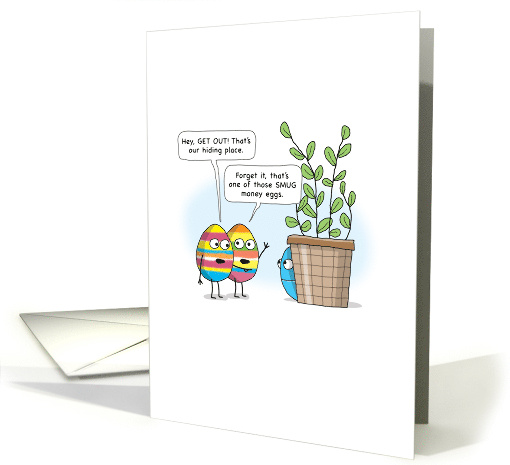 Funny Easter Eggs and Money Egg card (1668762)