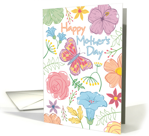 Mother's Day Flowers and Butterfly card (1670894)