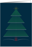 Geometric Style Christmas Tree with Star card