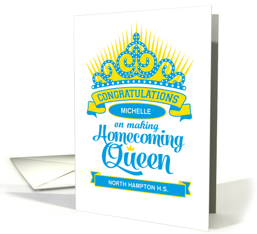 Congratulations Homecoming Queen Customize Front card (1696514)