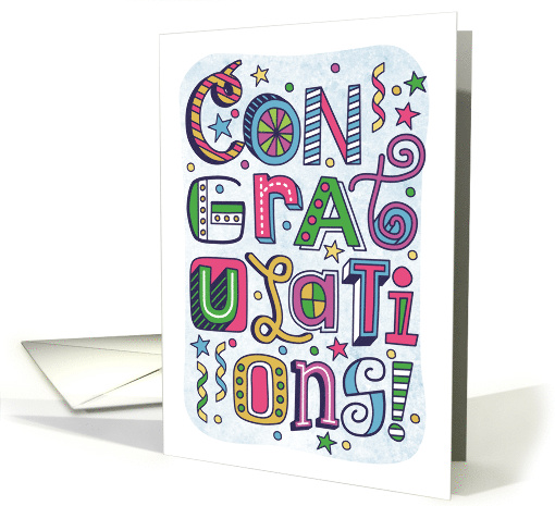 Congratulations Hand Lettering Blank Inside card (1737578)