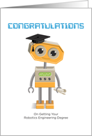 Congratulations Robotics Engineering Degree card