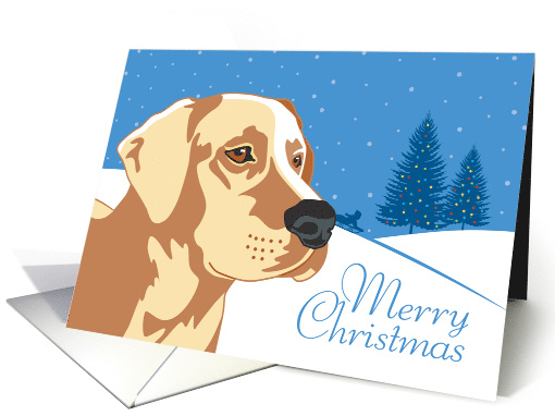 Christmas Yellow Labrador Retriever From Our Pack to Yours card