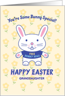 Easter Bunny Granddaughter Customize Any Relation card