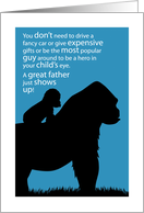 Fathers Day Gorilla with infant Gorilla Sentimental card
