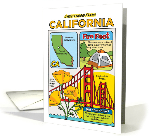 Greetings From California Symbols Fun Facts Nickname and... (1873516)