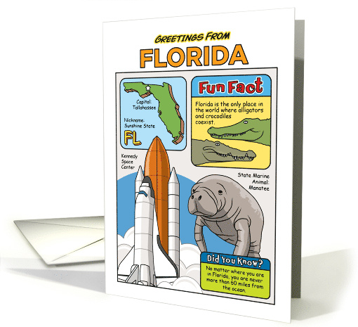 Greetings From Florida Symbols Fun Facts Nickname and... (1873524)