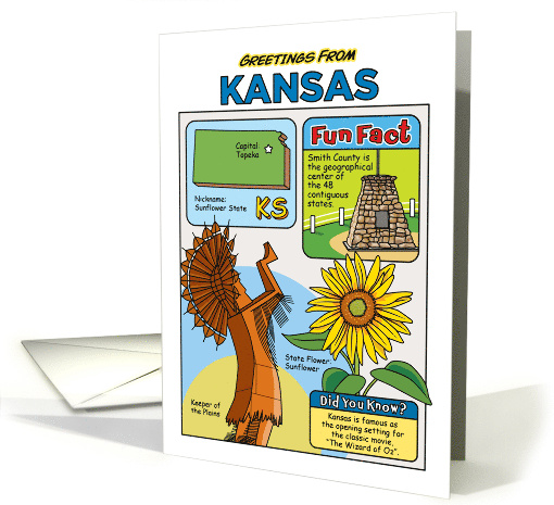 Greetings From Kansas Symbols Fun Facts Nickname and... (1873540)