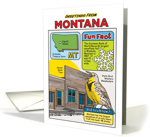 Greetings From Montana Symbols Fun Facts Nickname and... (1873602)