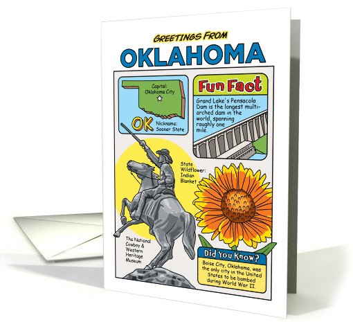 Greetings From Oklahoma Symbols Fun Facts Nickname and... (1873624)