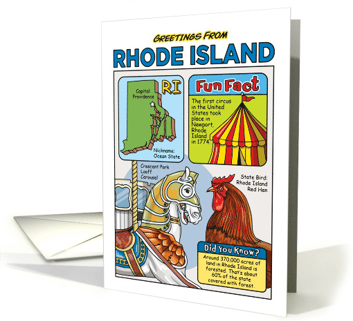 Greetings From Rhode Island Symbols Fun Facts Nickname... (1873642)