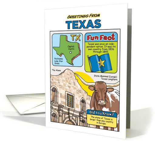 Greetings From Texas Symbols Fun Facts Nickname and... (1873666)