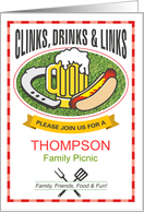 Family Picnic Invitation Name and Event Customizable card