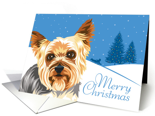 Christmas, Yorkshire Terrier, From Our Pack to Yours card (951483)