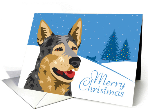 Christmas, Australian Cattle Dog, From Our Pack to Yours card (951495)