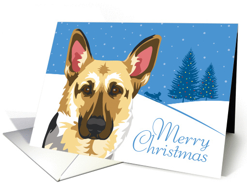 Christmas, German Shepherd, From Our Pack to Yours card (951525)