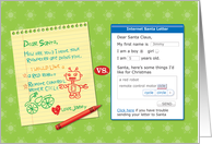 Child’s Santa letter vs Internet letter, Merry Christmas card
