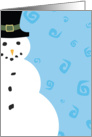 Christmas - Winter Snowman card