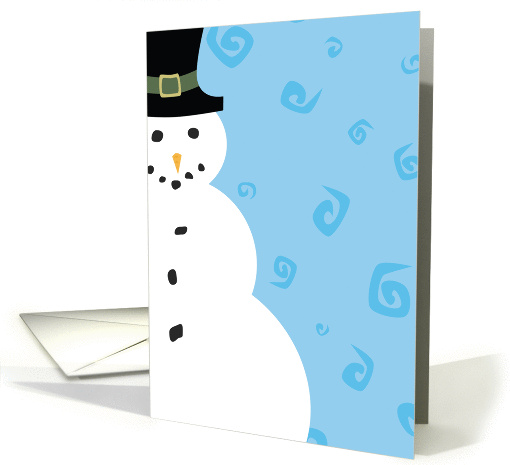 Christmas - Winter Snowman card (948163)