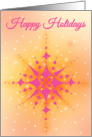 Happy Holidays Snowflake card
