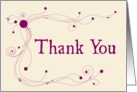 Thank You - Swirls ’n Dots card