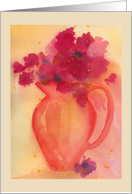 Flowers in Pitcher card