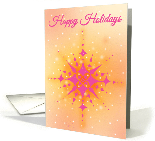 Happy Holidays Snowflake card (976307)