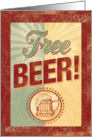 Free Beer Father’s Day Greeting card