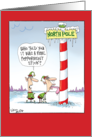 Santa’s Elf Licking Frozen North Pole Humor card