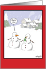 Snowman Sneeze card
