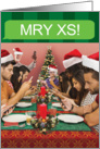 Family Feast Holiday Texting card