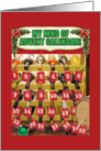 Wine Advent Calendar Christmas Humor card