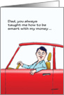 Smart with Money Father’s Day for Dad card