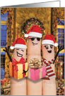 Christmas Fingers Carolers with Finger Puppets in the Christmas Spirit from All card