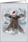 Sloth Angel: Humorous Christmas Card with The World’s Slowest Angel card