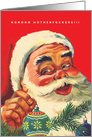 HoHoHo Mothers Humorous Christmas Card Showing Vintage Santa card
