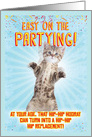 Hip Hip Hooray Hilarious Get Well Card Showing an Adorable Kitty card
