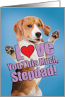 Dog Love You This Much Stepdad Father’s Day Card