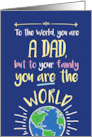 Dad Notes Globe Father’s Day Card