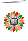 Freedom Forever Flower Juneteenth Card